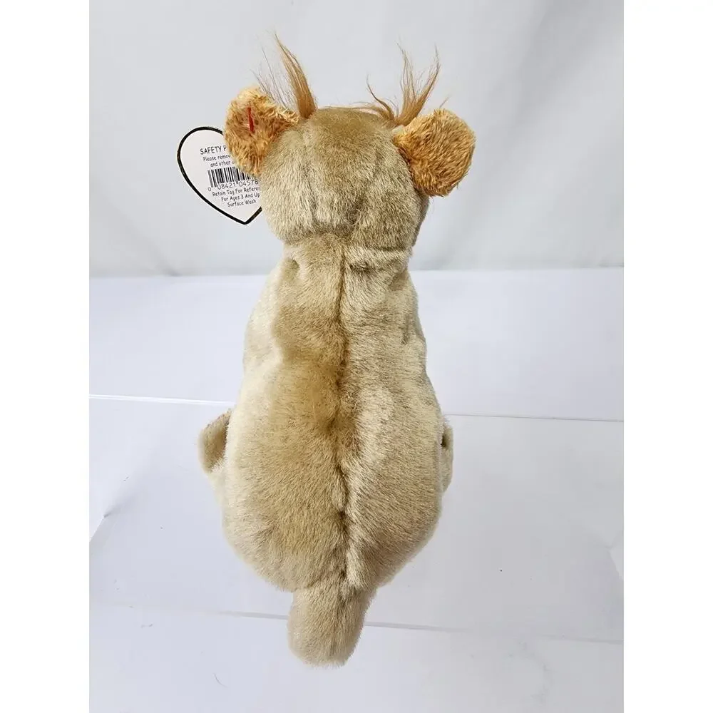 Ty 10 yr Beanie Baby Schnitzel the Dog Blonde Schnauzer Plush Stuffed Animal Toy